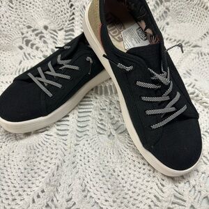 Hey Dude Black and White Women's Sneakers